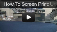 How To Screen Print: Using Off Contact On The Press